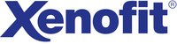 Logo von Xenofit in blauer Schrift mit registriertem Markenzeichen