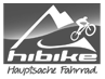 hibike Logo des Fahrradherstellers Haibike mit Berg und Fahrradfahrer